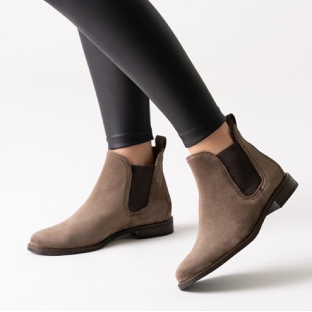 Paul Green Jax Brown Suede Chelsea Boot Size 5.5 US 3 UK
